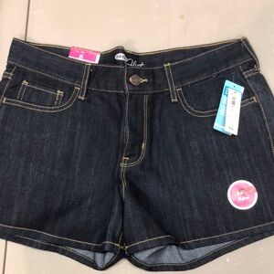 NWT dark denim jean shorts